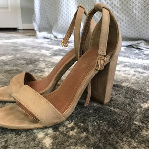 Tan Suede Heels